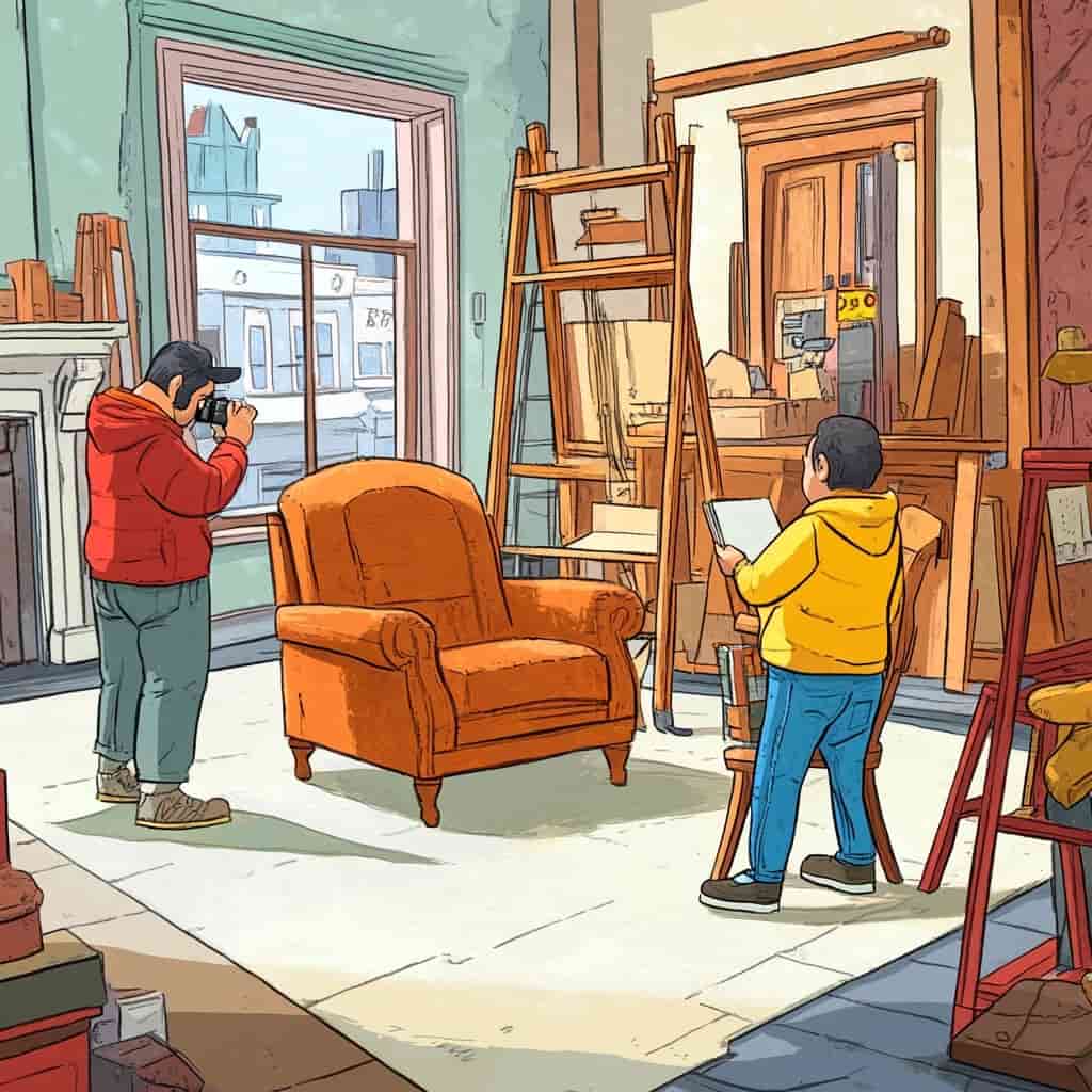 Illustration of a classroom with students interacting
