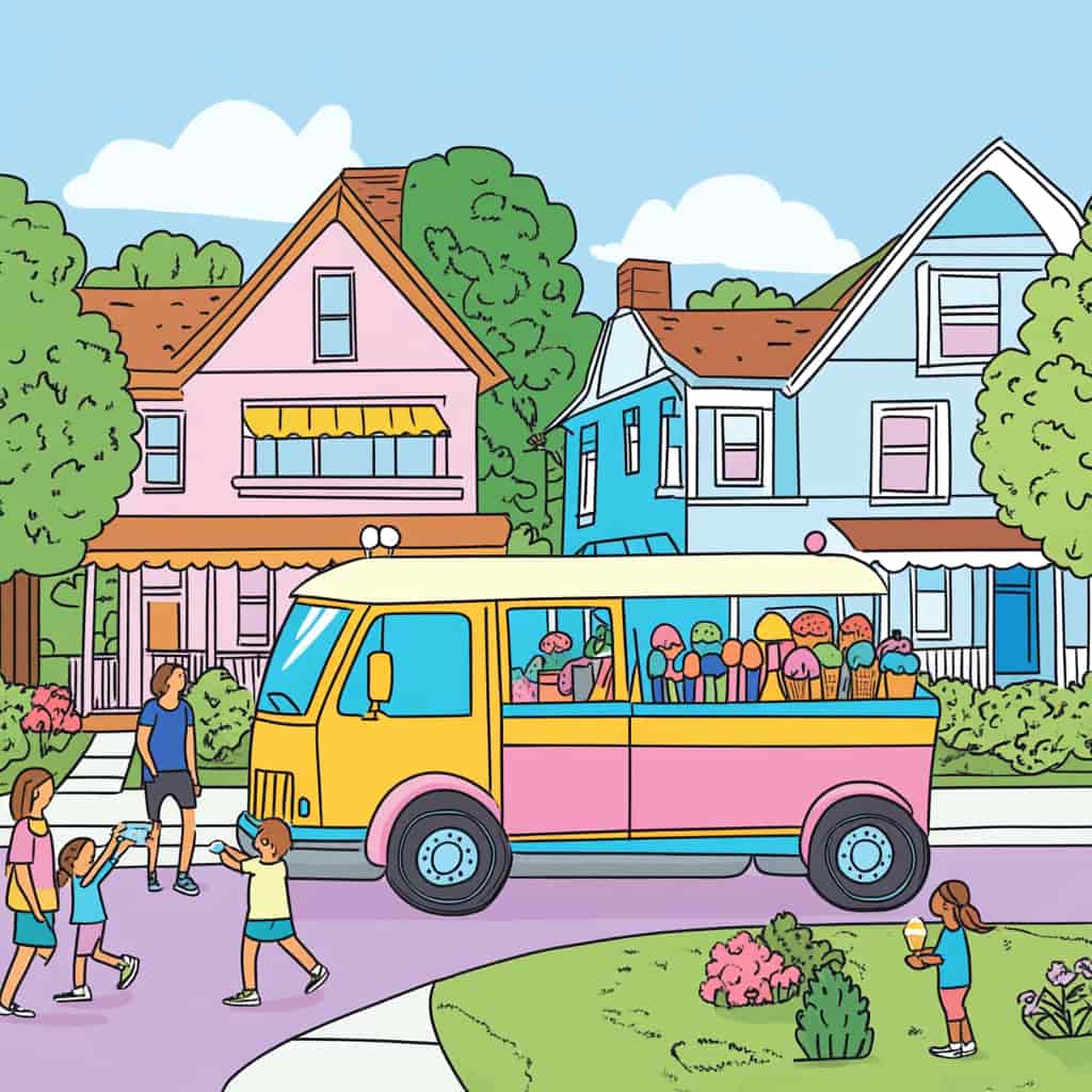 Illustration of a classroom with students interacting