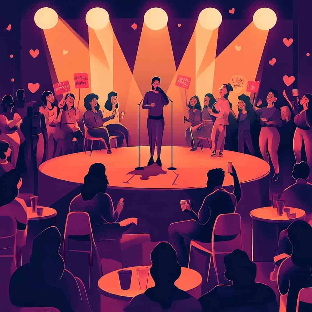 Illustration of a classroom with students interacting