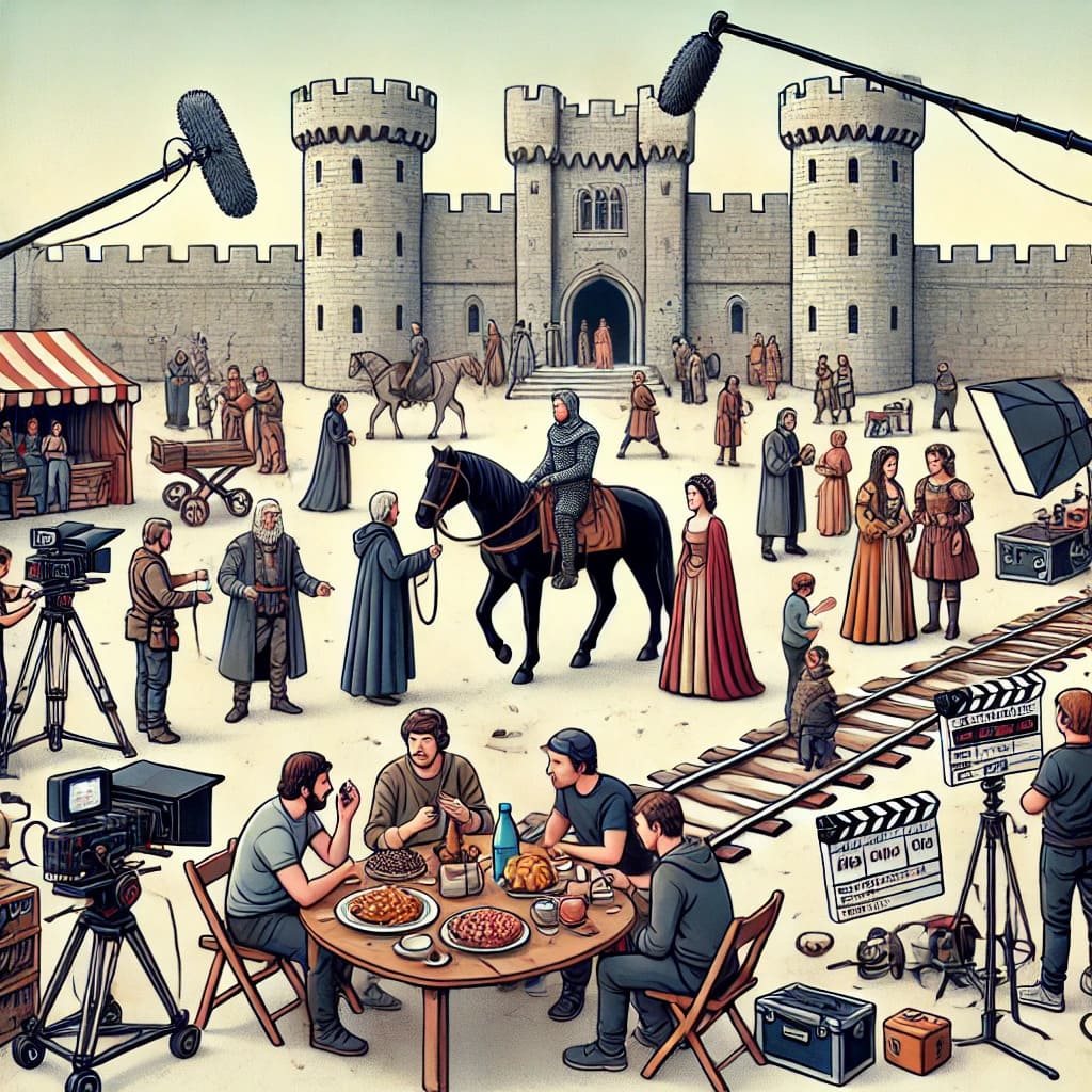 Illustration of a classroom with students interacting