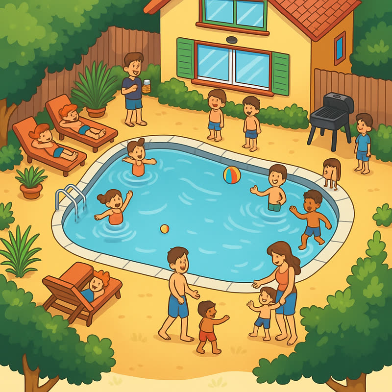 Illustration of a classroom with students interacting
