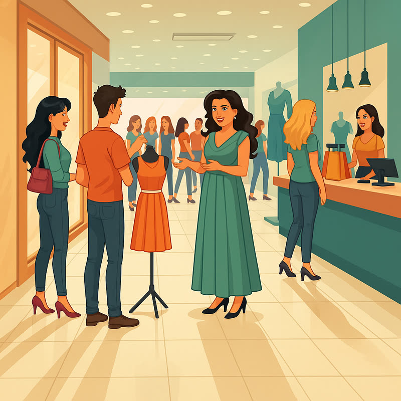 Illustration of a classroom with students interacting