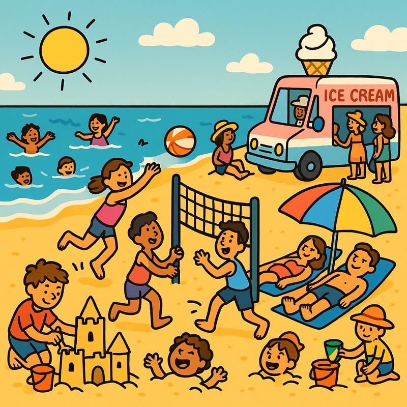Illustration of a classroom with students interacting