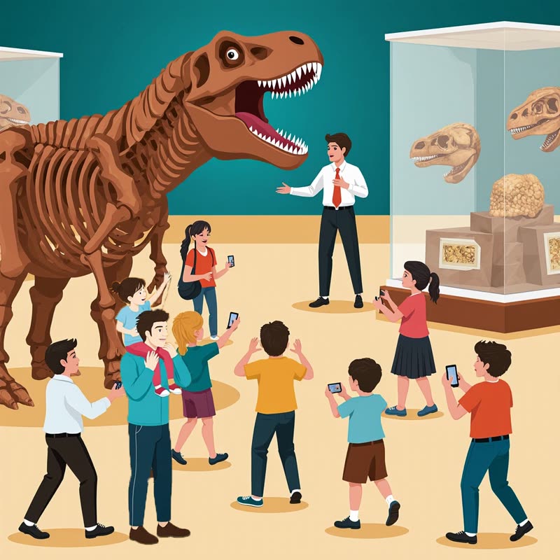 Illustration of a classroom with students interacting