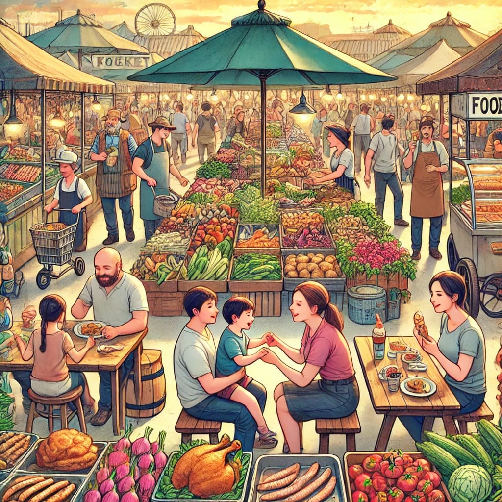 Illustration of a classroom with students interacting