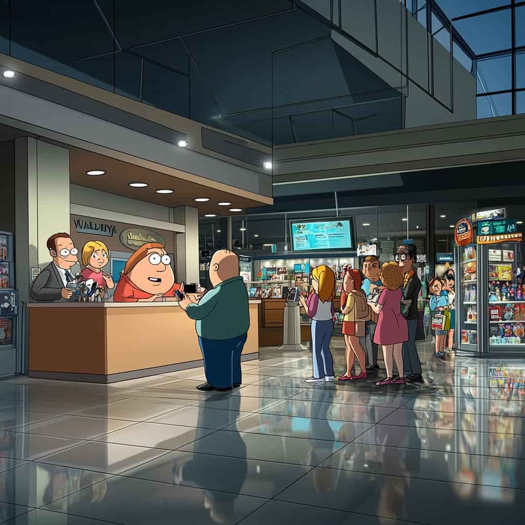 Illustration of a classroom with students interacting