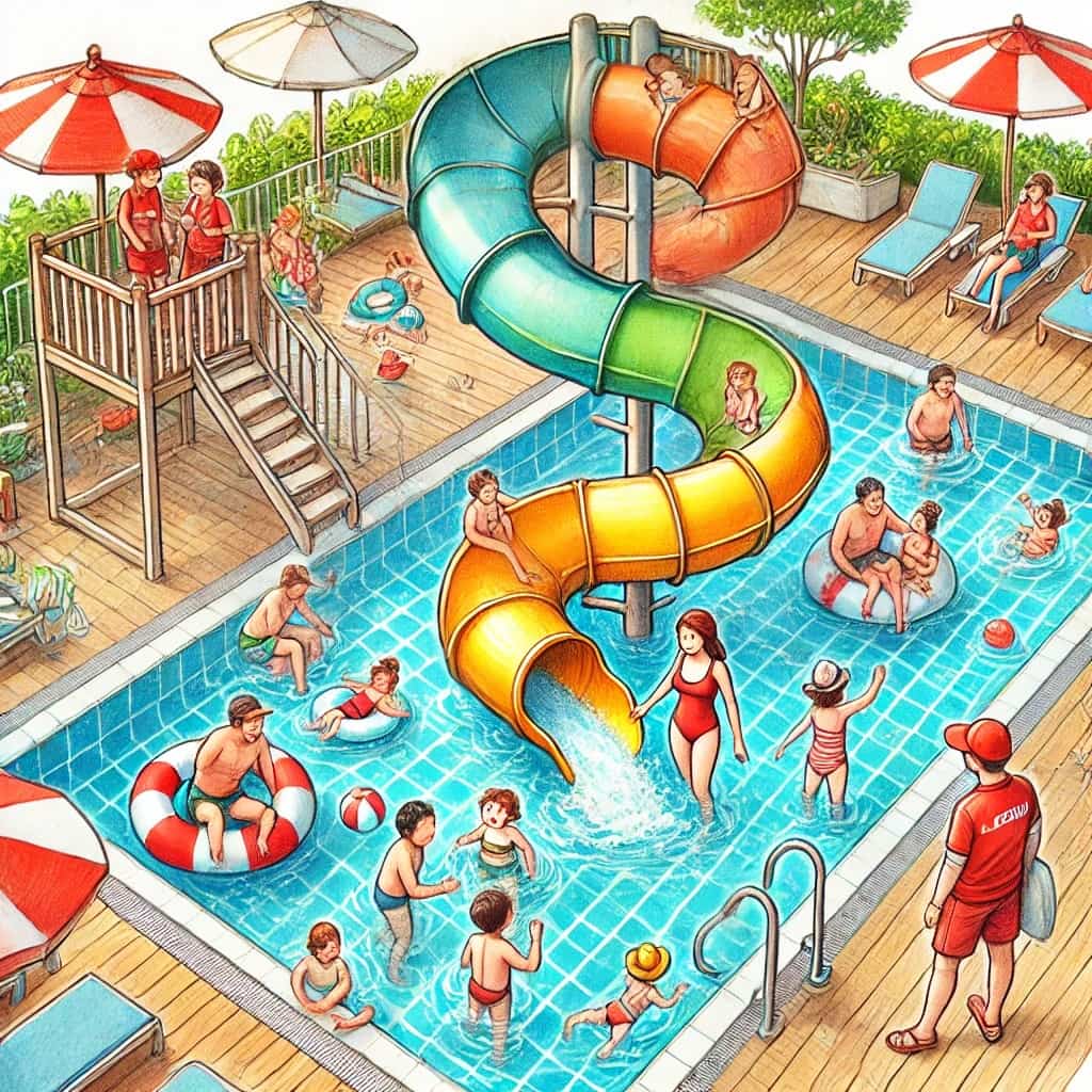 Illustration of a classroom with students interacting